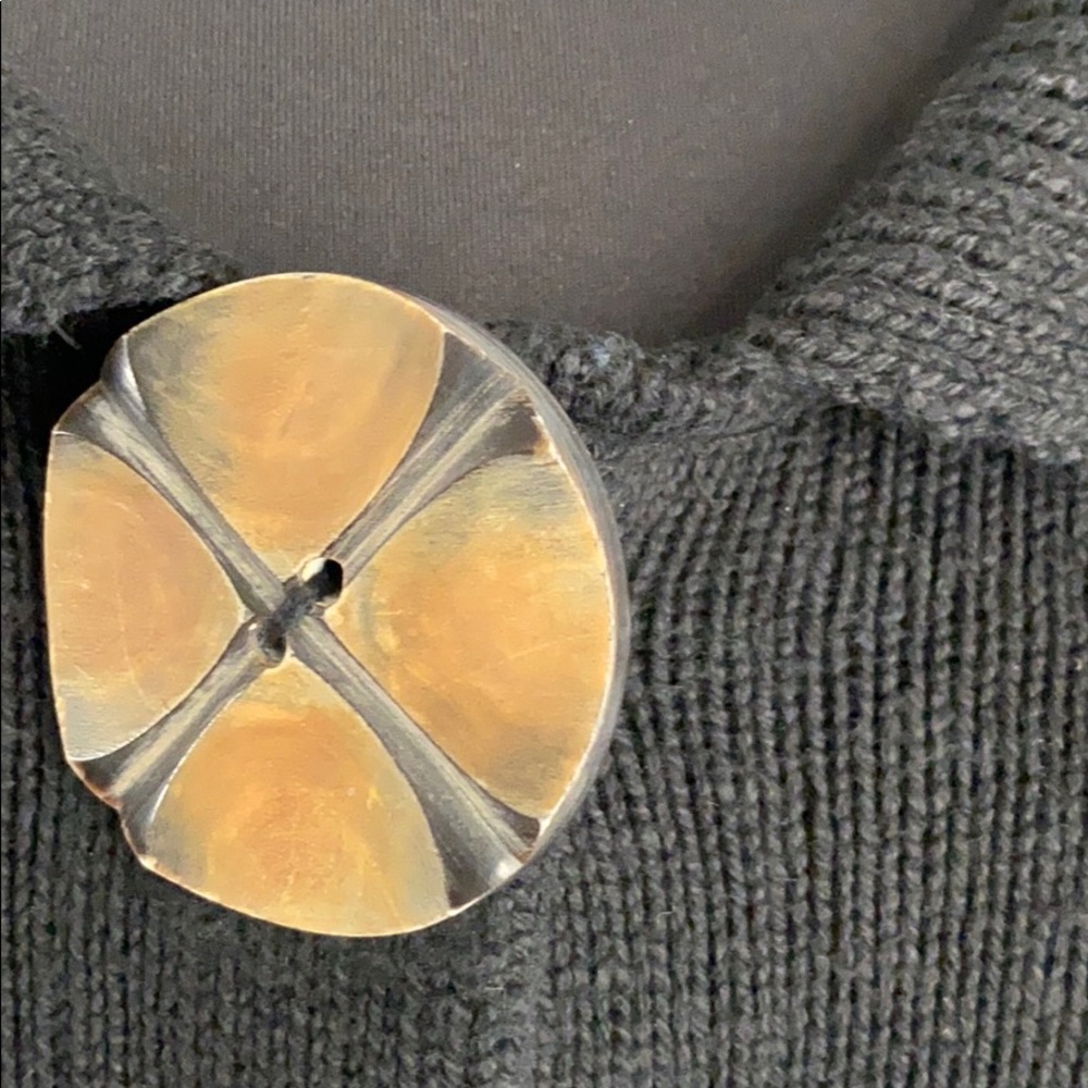 Sweater Front Large Button - Picture 2 of 5